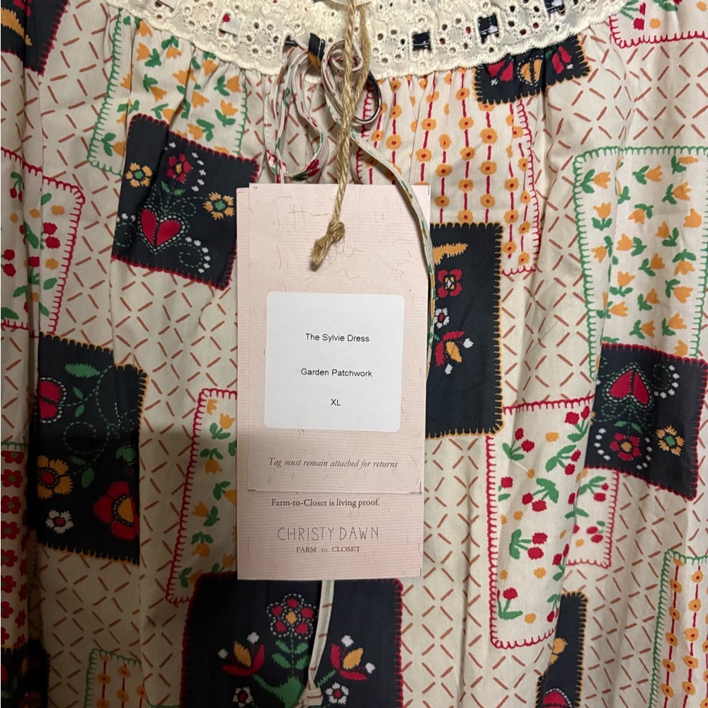 Christy Dawn Sylvie Dress Garden Patchwork - Picture 7 of 9